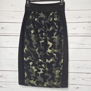 Anthropologie Maeve Camo Pencil Skirt